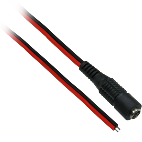DC Power Lead Female, pigtail for CCTV camera power (image for) DC Power Lead Female, pigtail for CCTV camera power